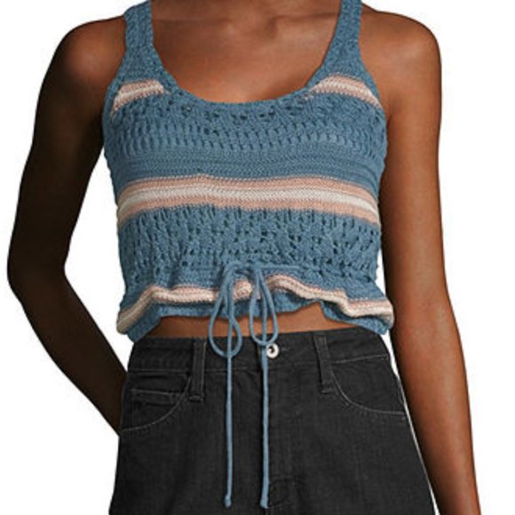 Say What? Tops - Say What Round Neck Sleeveless Tank Top Size S
